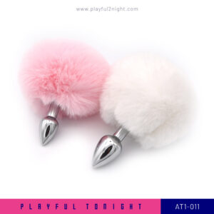 Playful2night_Pride Fluffy Bunny Tail With Small Size Anal Plug_AT1-011