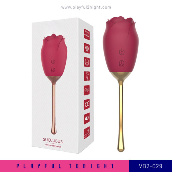 Playful2night_Succubus Rose Intimate Licking Vibrator_VB2-029