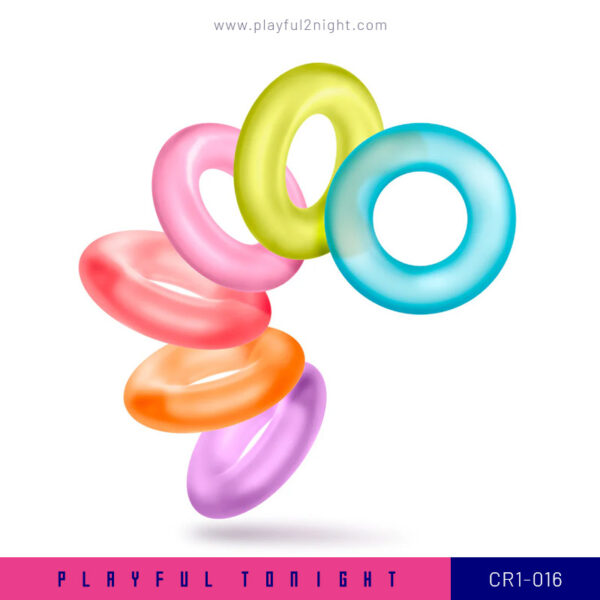 Playful2night_Playful2night_Blush - King of the Ring Assorted Penis Rings 6-Pack