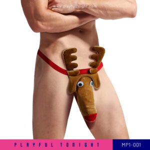 Playful2night_Men's Reindeer Sexy G-String Thong_MP1-001