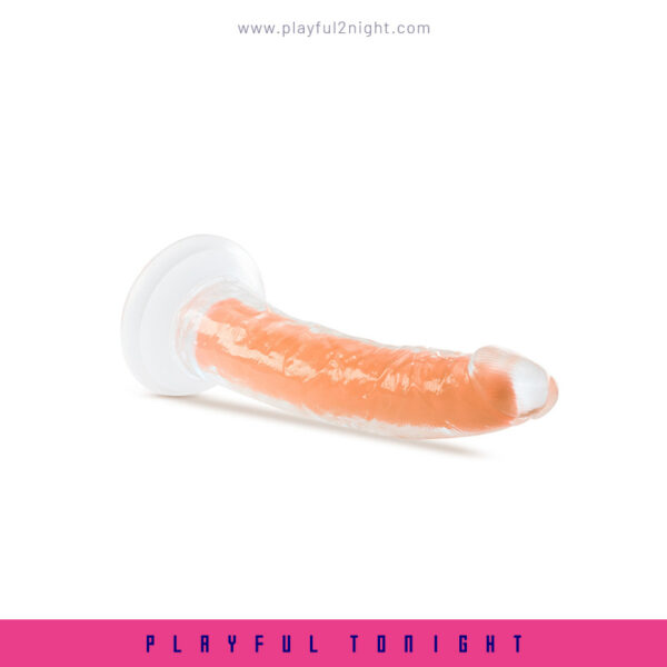 Blush Neo Elite Glow In The Dark Neon Orange 7 Inch Dildo - Image 2