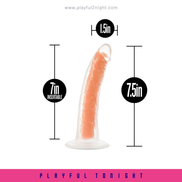 Blush Neo Elite Glow In The Dark Neon Orange 7 Inch Dildo - Image 6